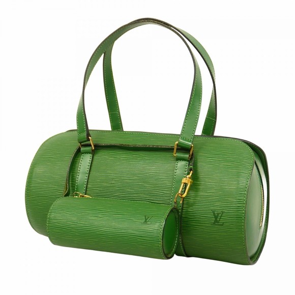 Louis Vuitton Borneo Green Epi Handbag Soufflot - Picture 1 of 9
